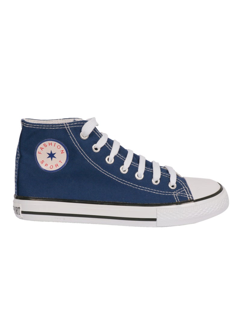 Ladies Shoes High top navy blue