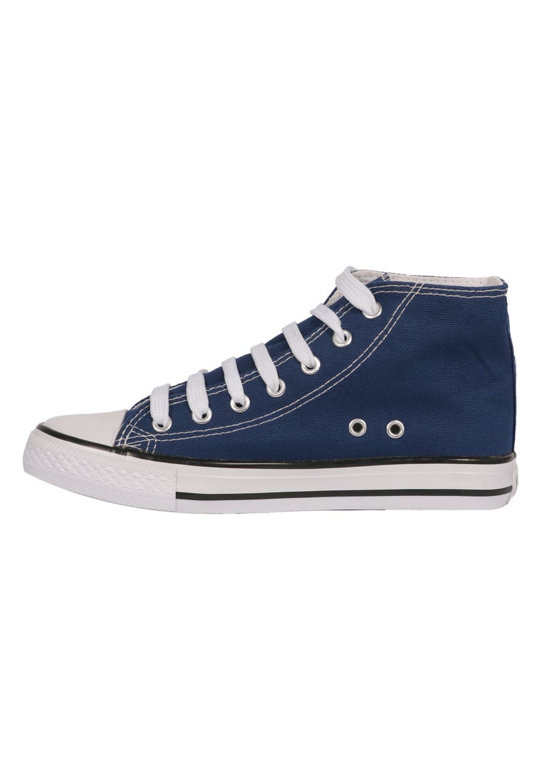 Ladies Shoes High top navy blue