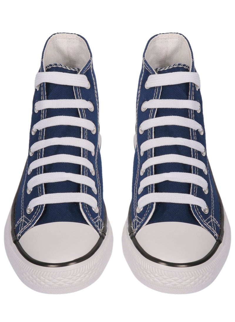 Ladies Shoes High top navy blue