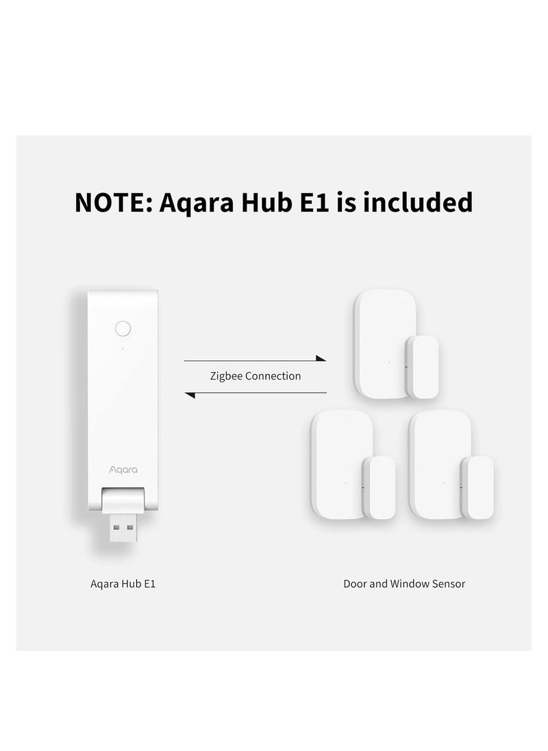 Aqara 3 Door and Window Sensor & Hub E1 Kit Zigbee