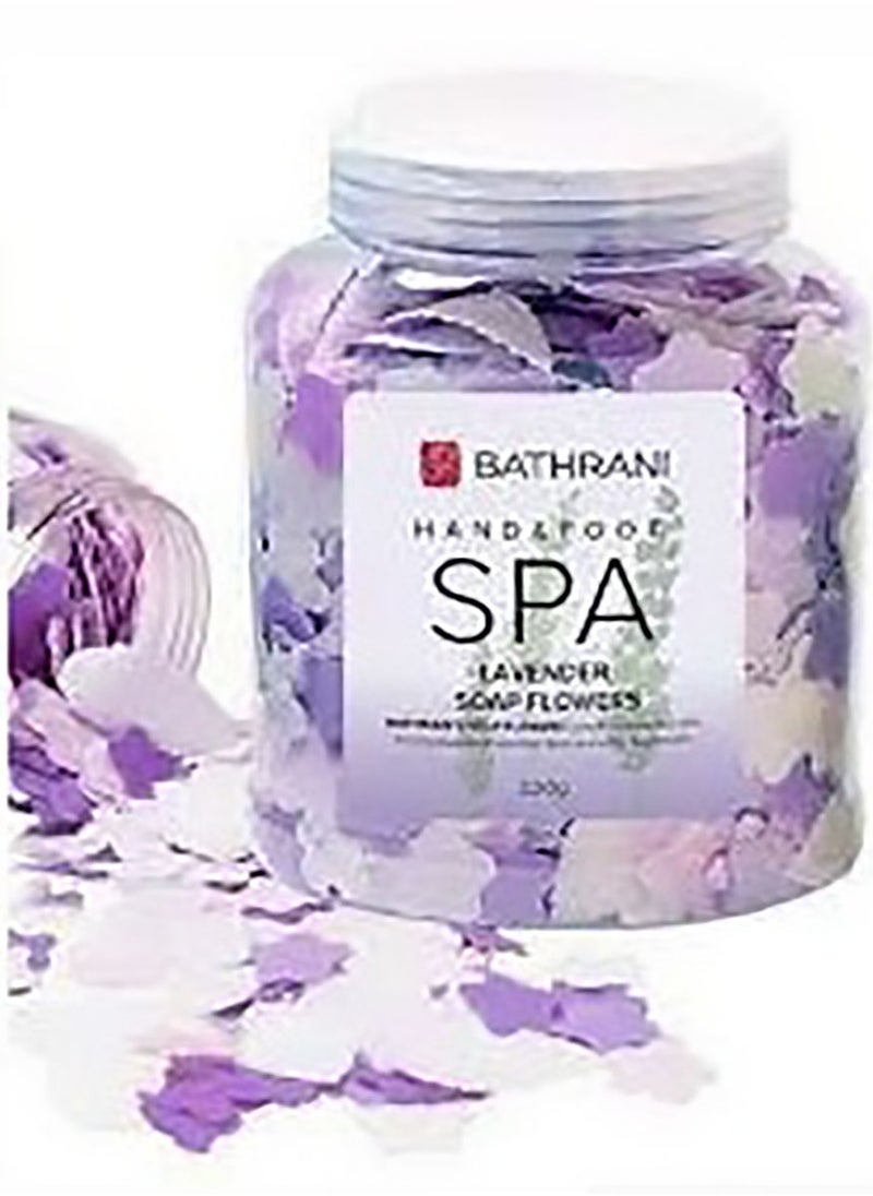 Spa Soap Flowers For Hands, Feet And Body Lavender Scent 220g