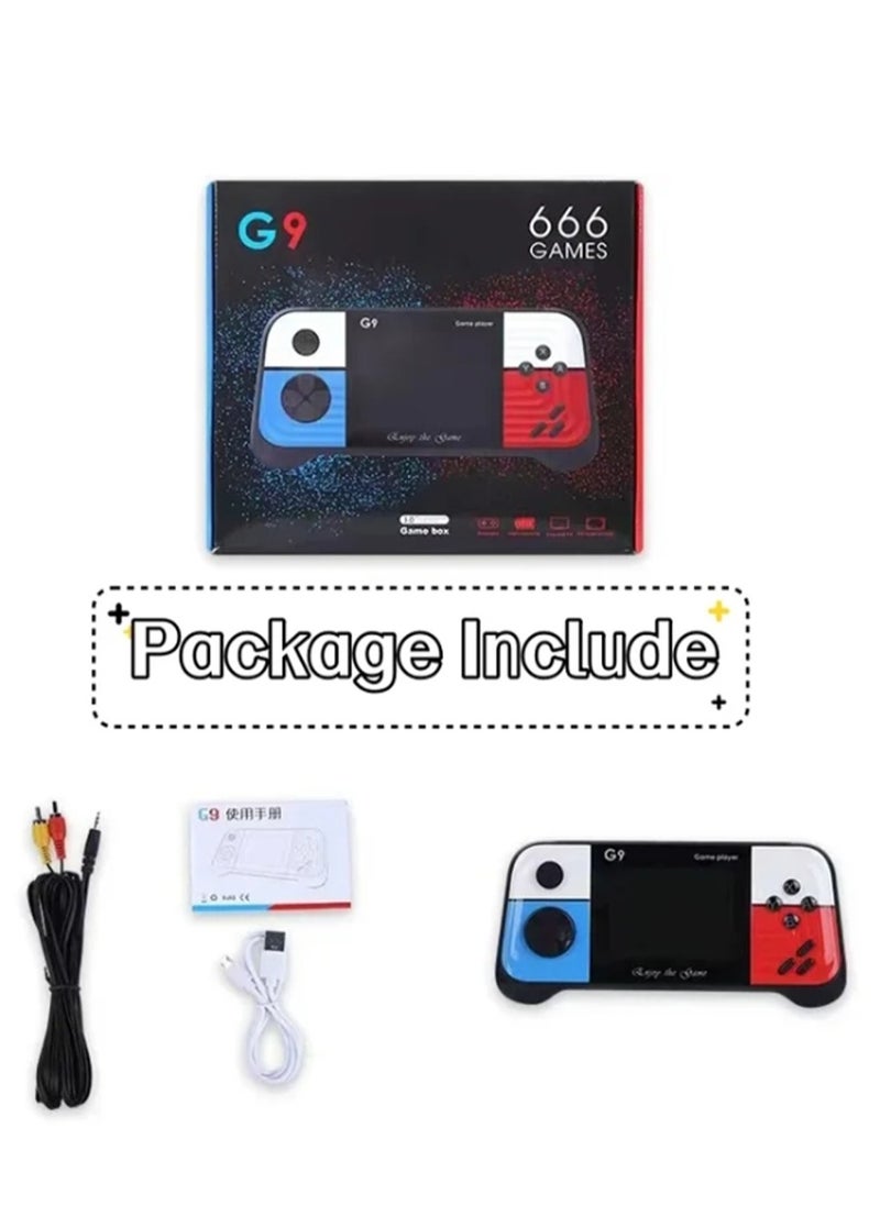 Nostalgic Handheld Game Console 666 Free Games 8 bit Mini Portable Retro Game Player Machine Support TV Out Gamepads
