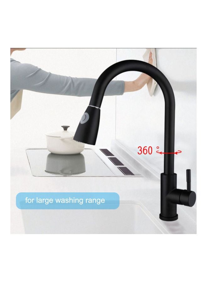 Stainless Steel 360° Rotating Faucet Black 62.0x26.0x6.0mm