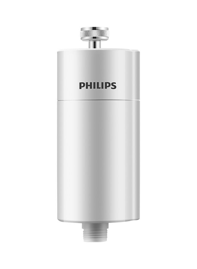 Water-In-Line Shower Filter, Reduces Chlorine By Upto 99%, Easy to Install, Fits All Standard Hoses And Taps White