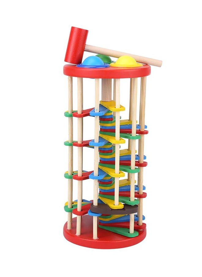 Wooden Pounding Toy Environment Friendly Multicolored Sturdy And Durable