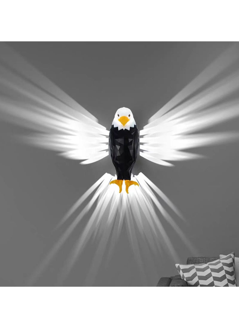 Eagle Light Decorative Lamp Kids Night Light Mood Light LED Wall Light Magnetic LED Wall Mounted Eagle Light with Remote Control, USB Rechargeable, Battery Powered and Removable Rechargeable Eagle Light Suitable for Indoor, Bedroom, Living Room, Hallway, Office