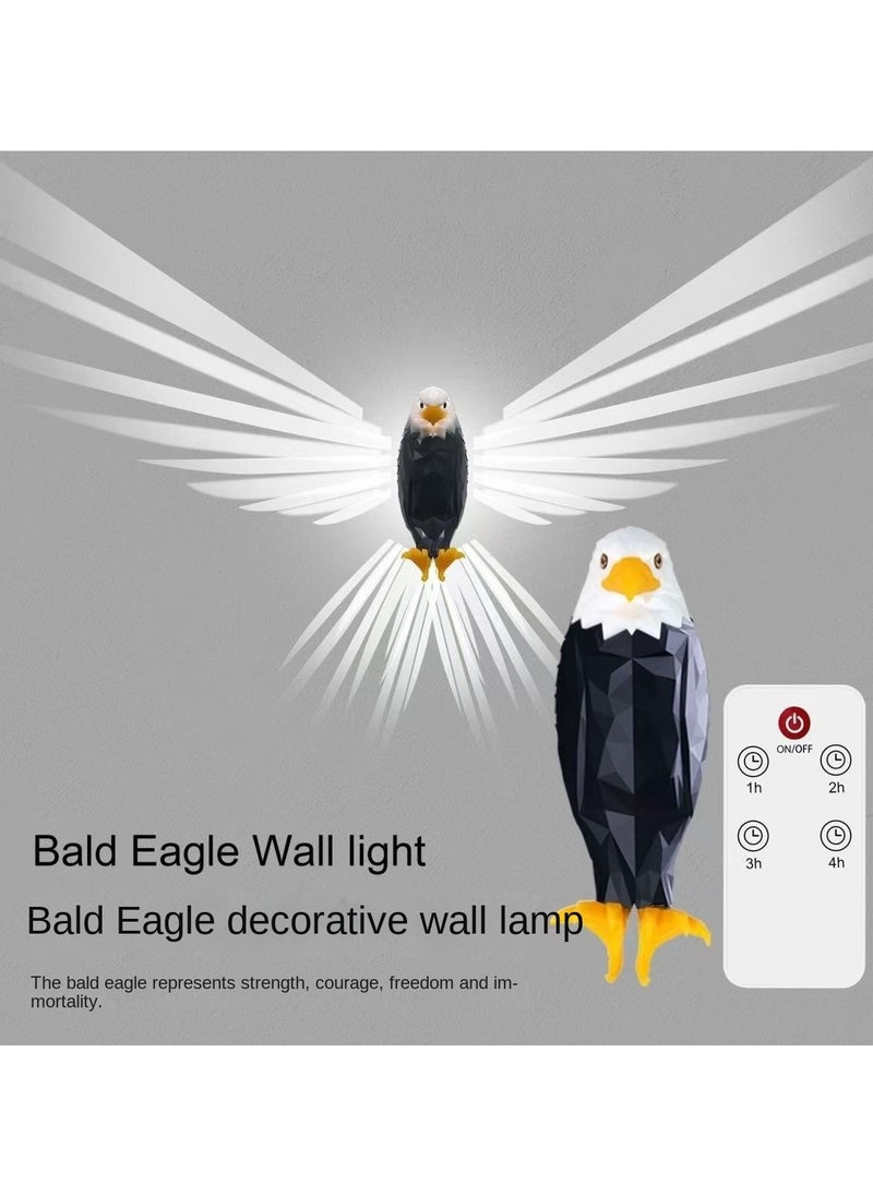 Eagle Light Decorative Lamp Kids Night Light Mood Light LED Wall Light Magnetic LED Wall Mounted Eagle Light with Remote Control, USB Rechargeable, Battery Powered and Removable Rechargeable Eagle Light Suitable for Indoor, Bedroom, Living Room, Hallway, Office