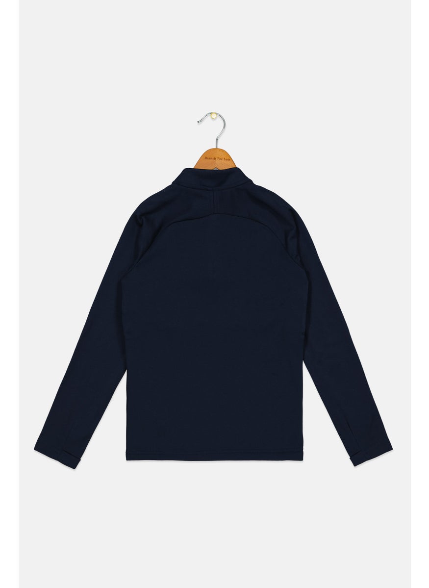 Kids Boy Brand Logo Sweatshirt, Navy