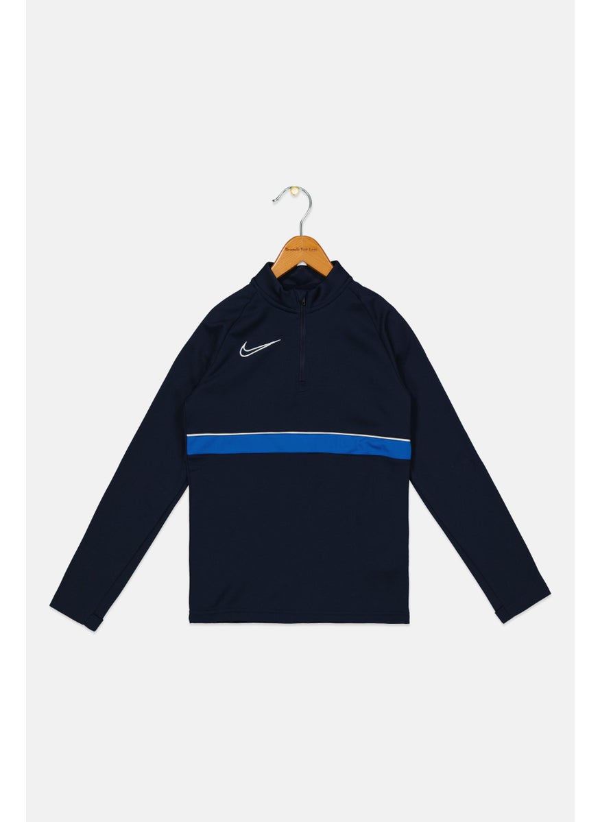 Kids Boy Brand Logo Sweatshirt, Navy