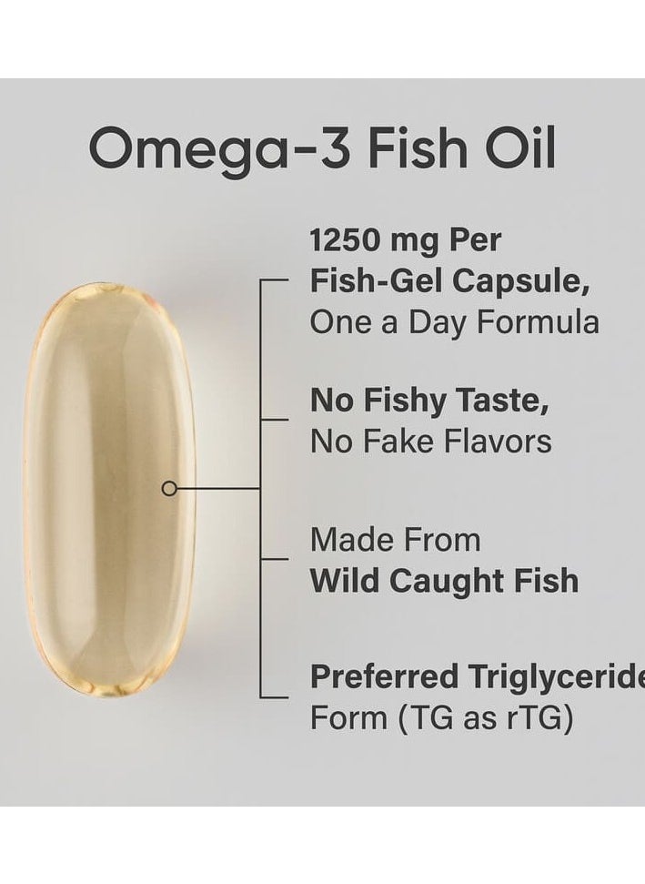 Omega-3 Fish Oil, Triple Strength, 180 Softgels