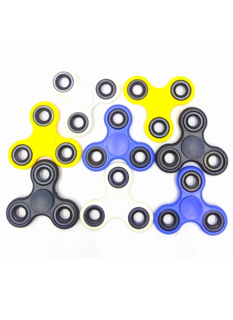 Hand Fidget Spinners, Assorted Colours, Set of 12, Plastic