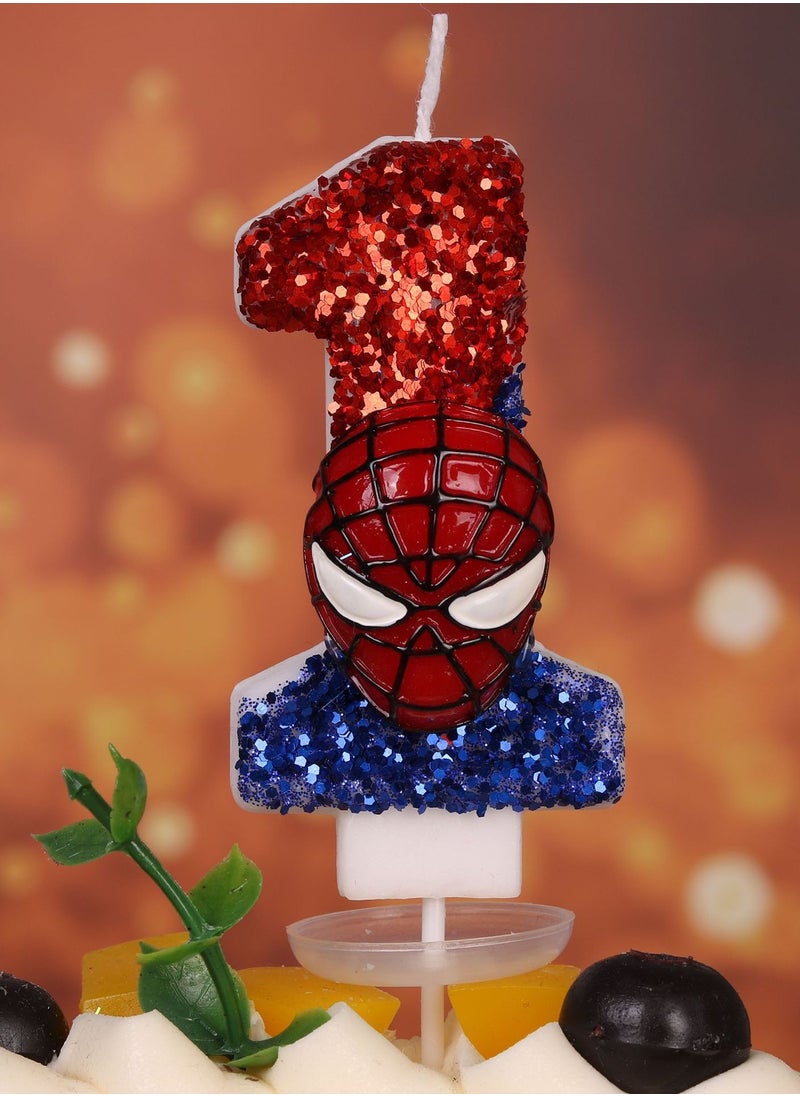 Digital Candle Birthday Spider Man Birthday Cake