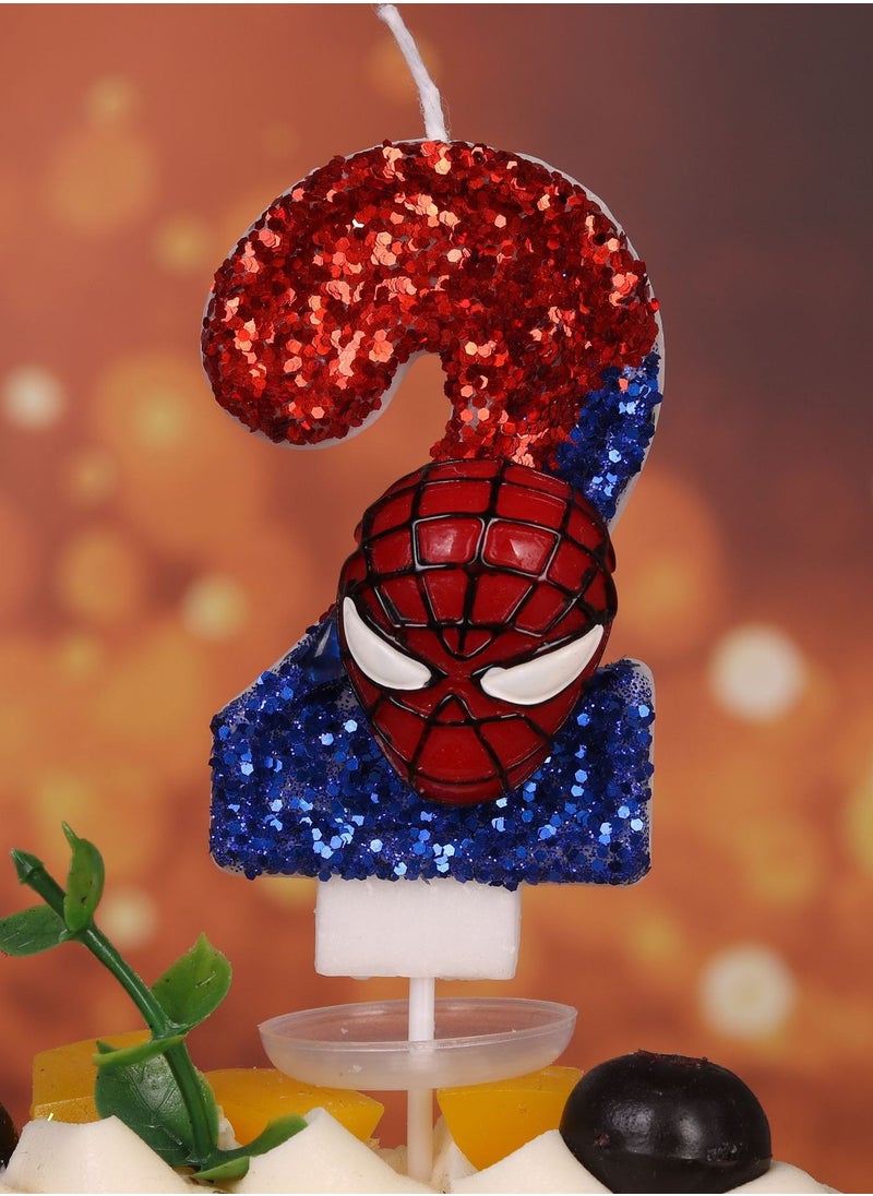 Digital Candle Birthday Spider Man Birthday Cake