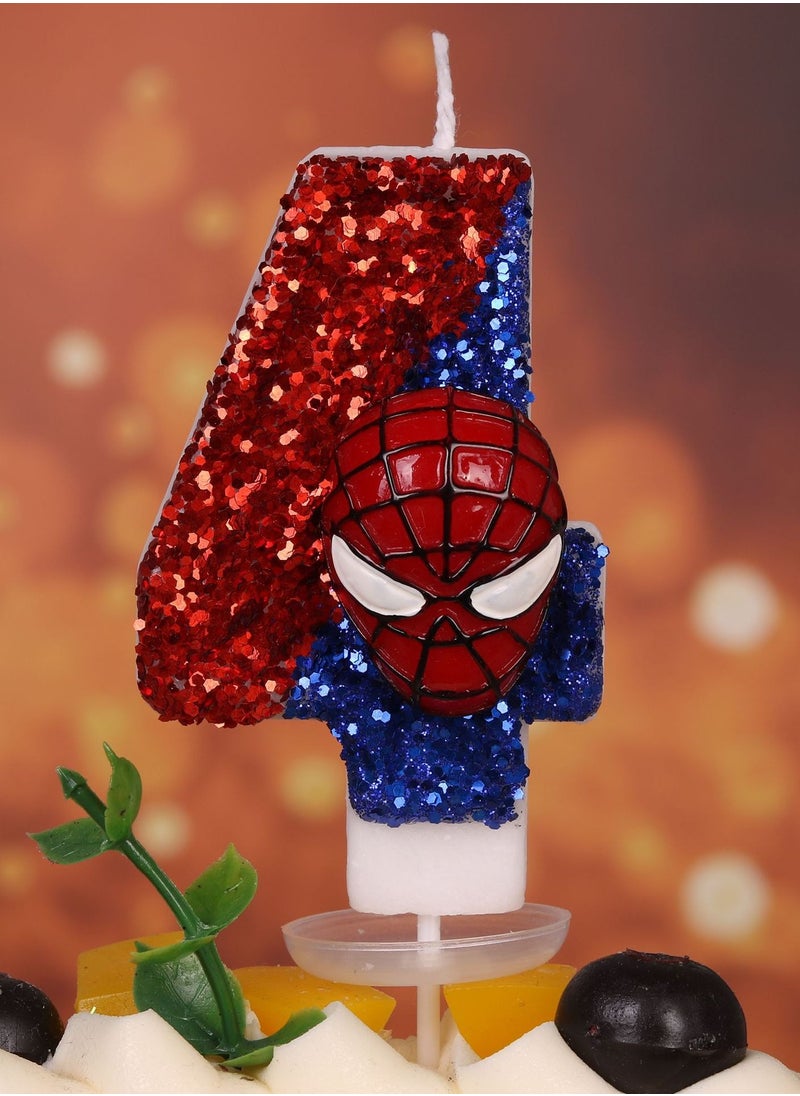 Digital Candle Birthday Spider Man Birthday Cake