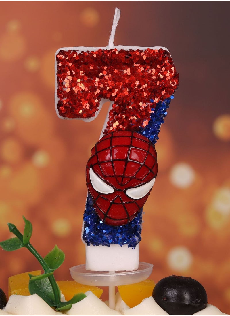 Digital Candle Birthday Spider Man Birthday Cake