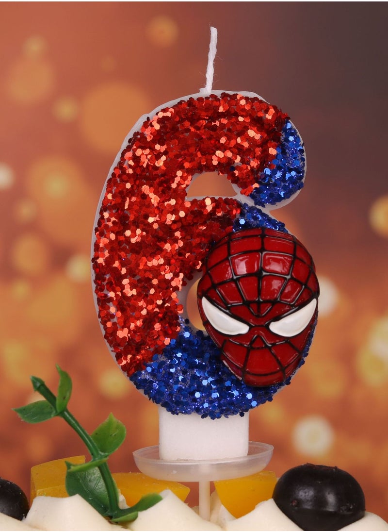 Digital Candle Birthday Spider Man Birthday Cake