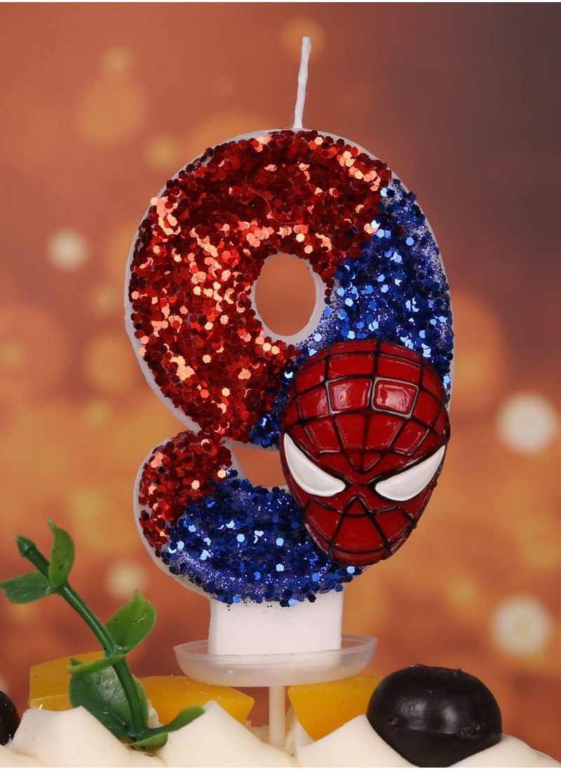 Digital Candle Birthday Spider Man Birthday Cake