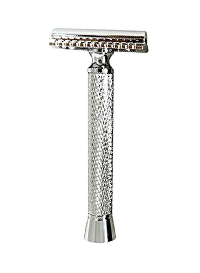 Shaving Razor With Blade Silver