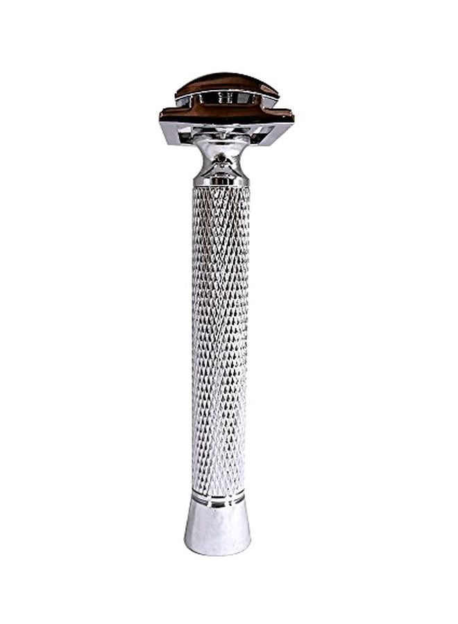 Shaving Razor With Blade Silver