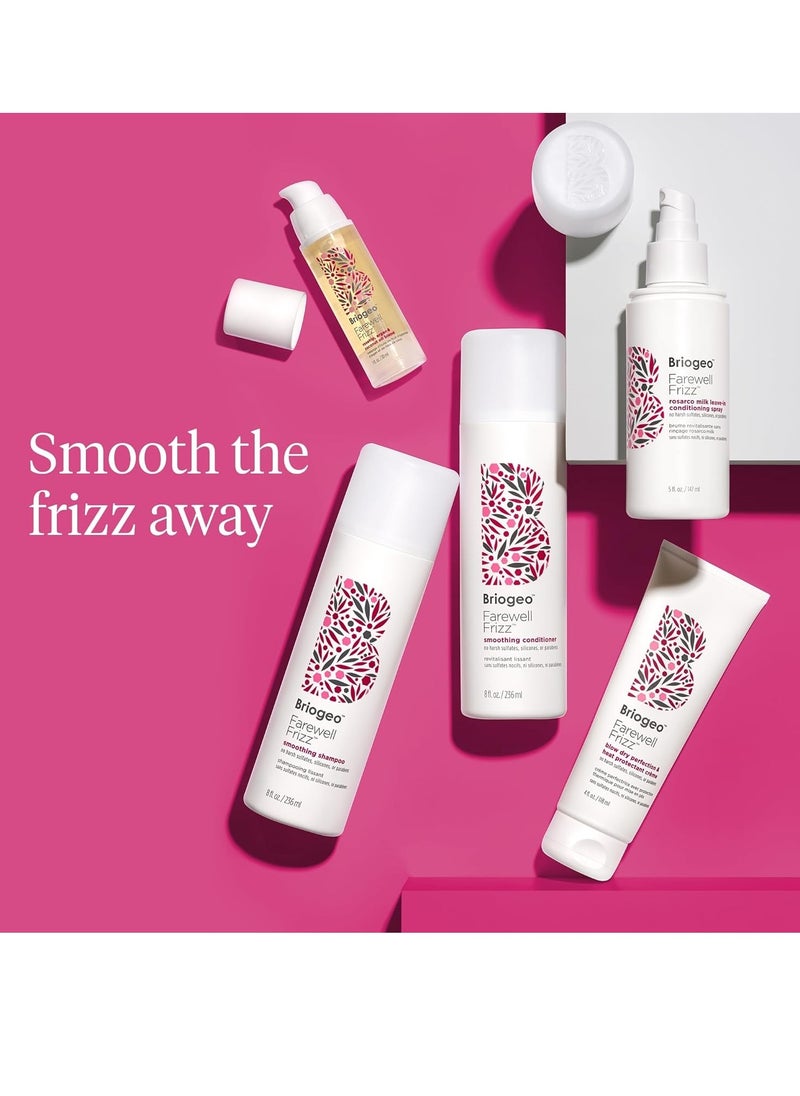 Farewell Frizz Smoothing Shampoo Tame Frizz and Restore Shine to Dull Dry Hair Vegan phalate and Paraben Free 236ml