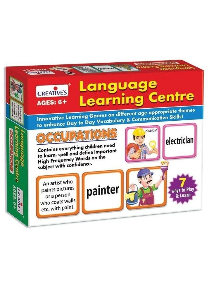 Creative's Language Learning Center- Occupation | Learning Game | Home & School Learning Pack | Educational Game for Kids | 7 Ways to Play & Learn | Ages 6 & up Children