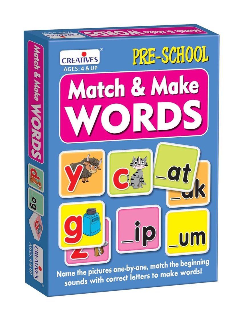 Creative's Match & Make Words | Pre-School Series |Vocabulary Games | Letter Recognition, Spelling & Word Building | Games for Preschool Kids 4 Years & Above