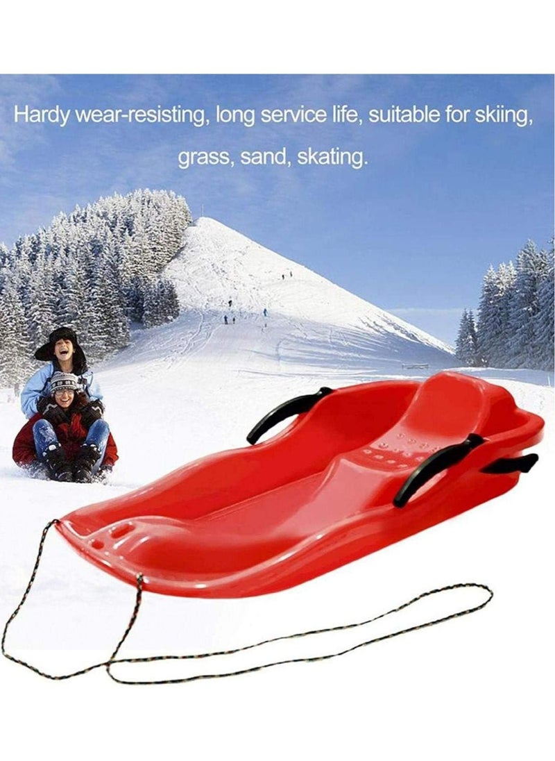 Sand Board, Thickened With Handle Play On Ice Snow Grass And Sand Outdoor Sports Toy,Red