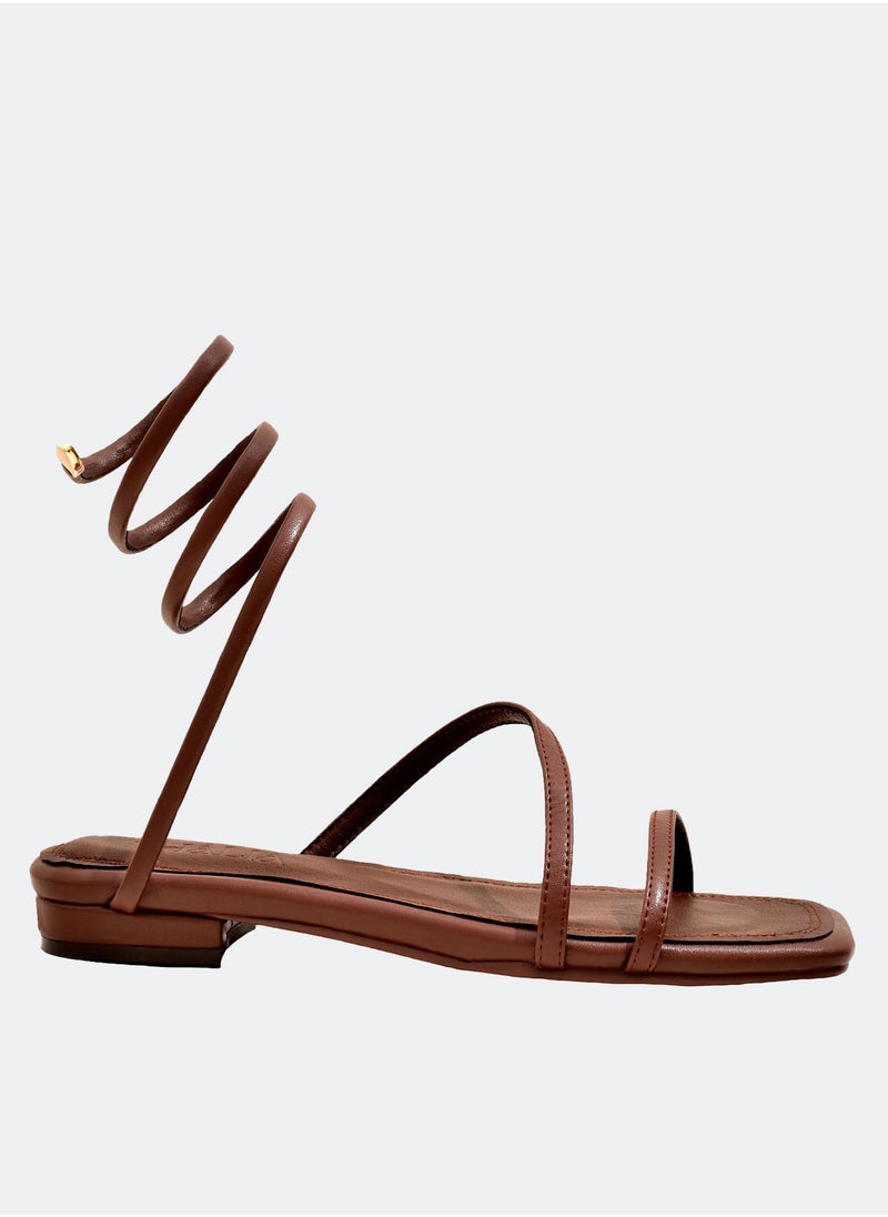 Spiral Sandal - Brown