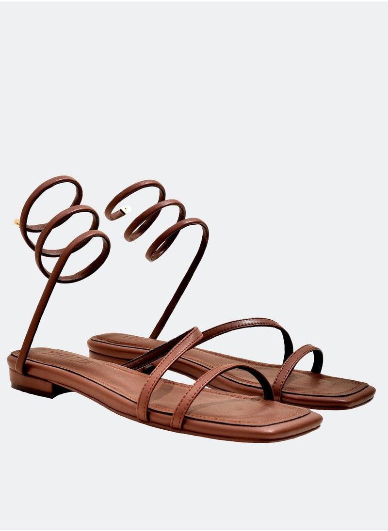 Spiral Sandal - Brown