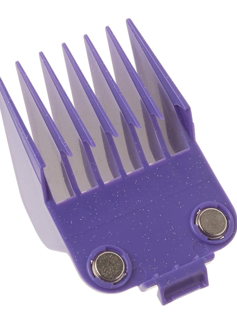 Andis 01415 Master Dual Magnet Large Comb Set - Crafted with High-Grade Metal, Contains 4 Different Size Combs - Providing a Comfortable & Snag-Free Experience - Purple