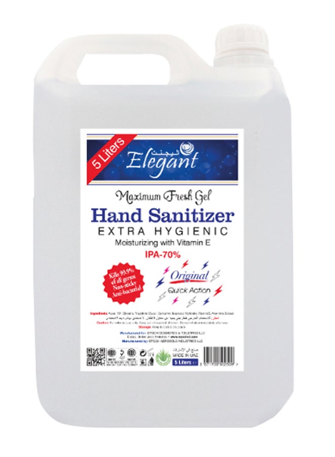 2-Piece Extra Hygienic Hand Sanitizer Gel Set Clear 5Liters