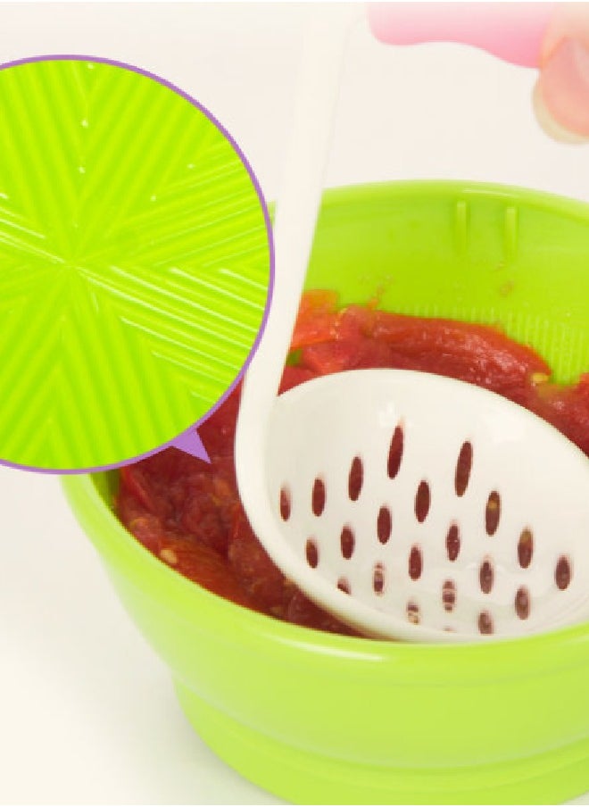 Baby food grinder 10-piece set manual food grinding bowl cooking manual mash shredder juicer fruit food machine