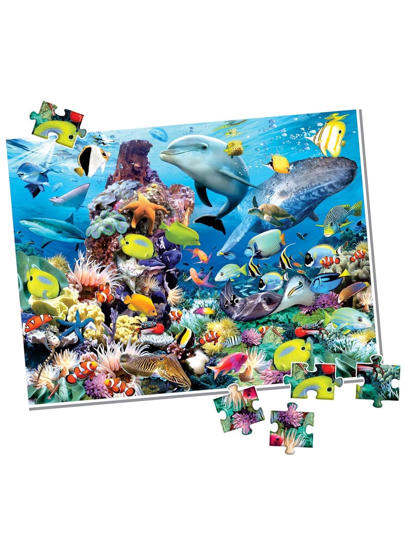 Creative's Sea Animals | Jigsaw Puzzle | 100 Pieces Puzzle | Ocean Themed Puzzles | Fun and Challenging Puzzles | Puzzles for Kids and Adults | Jigsaw Puzzles for Adults