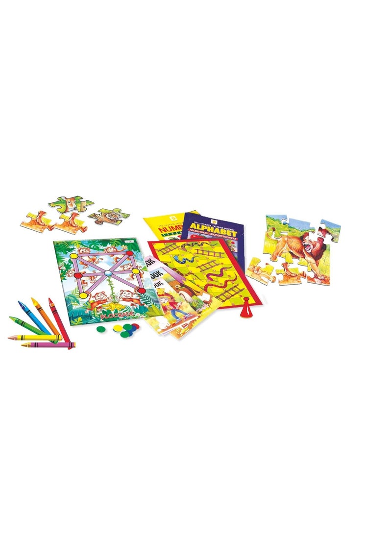 Creative’s Gift Pack | Assorted Pack for Kids | Puzzle Books | Colouring Books| Animal Puzzles | Jigsaw Puzzles for Kids |Puzzles for kids | Board Games for Girls & Boys | Ages 5 to 8