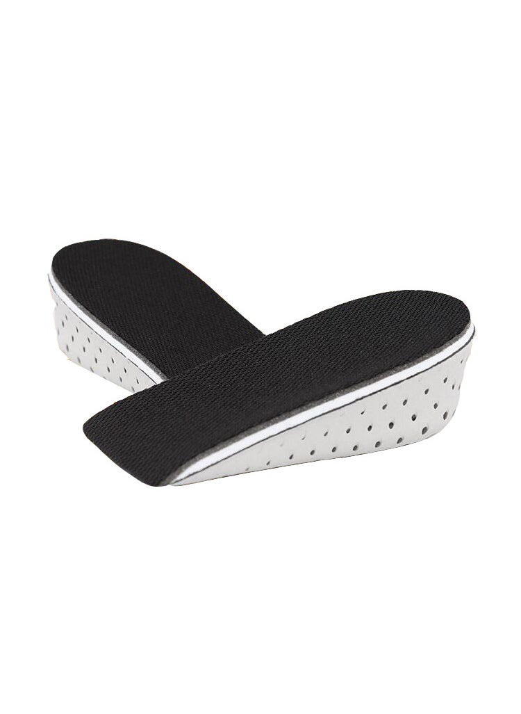 EVA Invisible Heel Lift Insoles for Men and WomenBlack half pad Black half pad