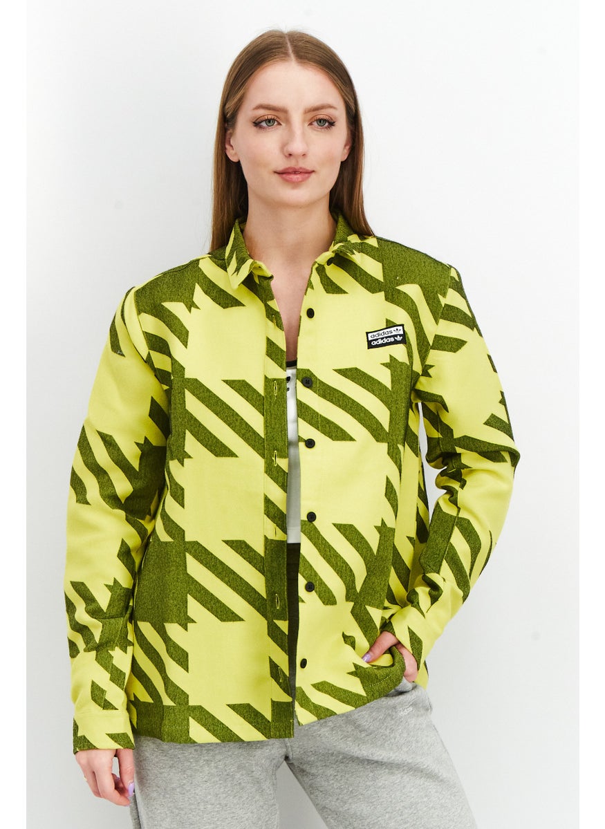 Women Sportswear Fit Long Sleeve RVY Shirt, Yellow Combo