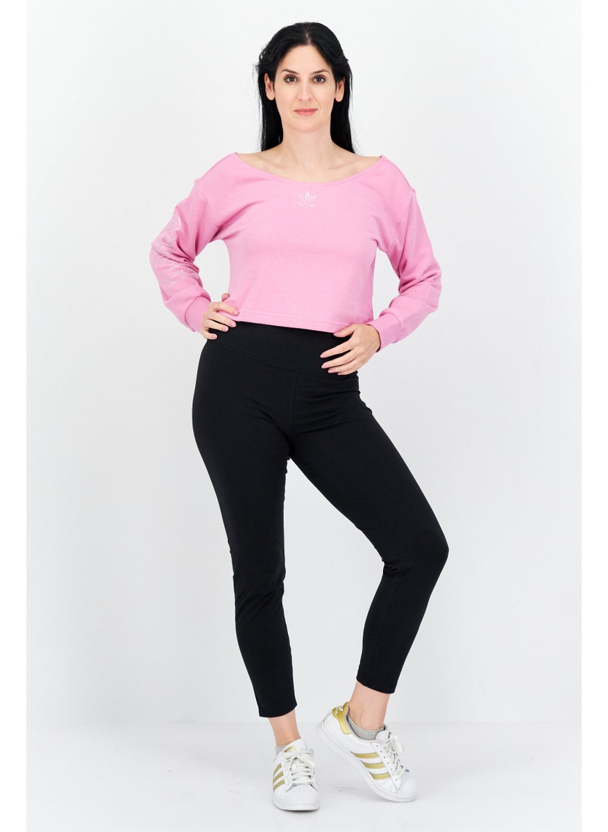 Women Sportwear Fit Outdoor Long Sleeve Top, Pink