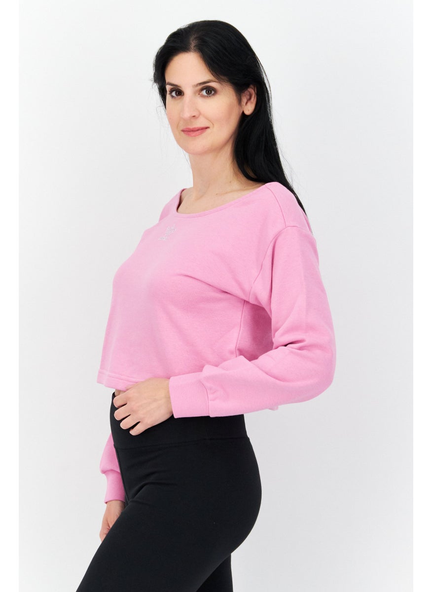 Women Sportwear Fit Outdoor Long Sleeve Top, Pink
