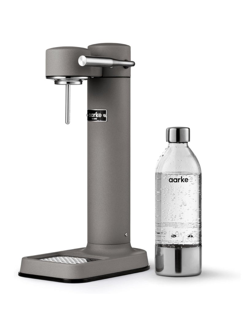 Aarke Carbonator 3, Sparkling Water Maker with Water Bottle, Matte Grey Finish