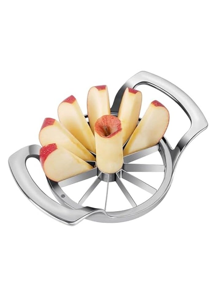 Apple Slicer Upgraded Version 12-Blade Extra Large Apple Corer, Stainless Steel Ultra-Sharp Apple Cutter, Pitter, Divider for Up to 4 Inches Apples (Update)