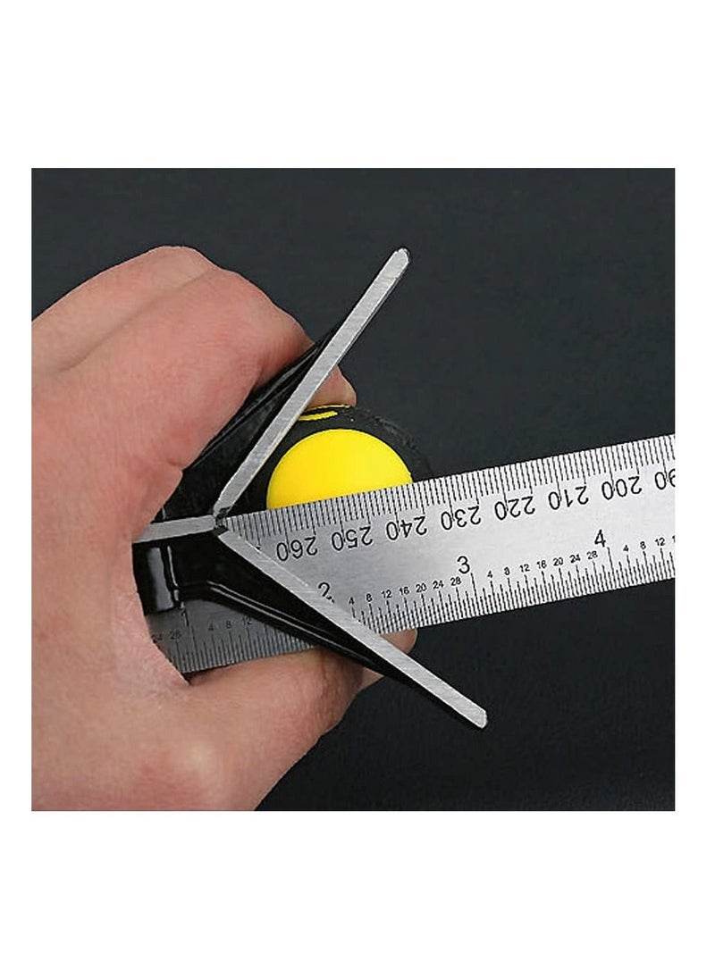 Combination Angle Ruler 300MM Square Stainless Steel Multi Function Measuring Tool