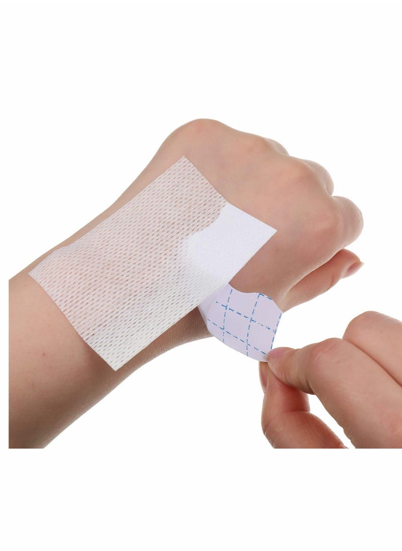 Non-Woven Cover Roll Stretch Tape Adhesive Bandages Breathable Bandage Cohesive Wrap Protective Film (2 Rolls 2 Inch x 10.94 Yard)