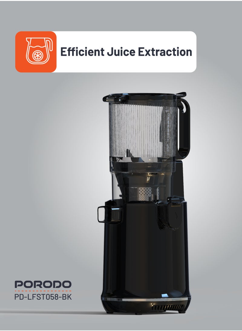 Cold Press Slow Juicer 250W / Efficient Juice Extraction / 1.8L / Easy Clean / 5.3