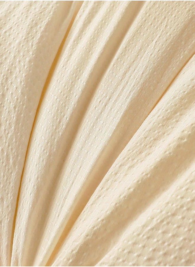 Super Soft Soybean Fiber Quilt Anti Allergy Duvet Spring Duvet Winter Thickened Quilt 180x220cm 3KG White