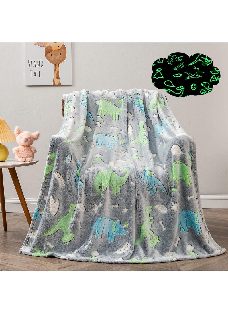 Glow in The Dark Blanket Personalized Blanket For Kids,50x60inch Throw Blankets Super Cozy Plush Soft Fleece Blanket for Girls Boys Birthday Gifts