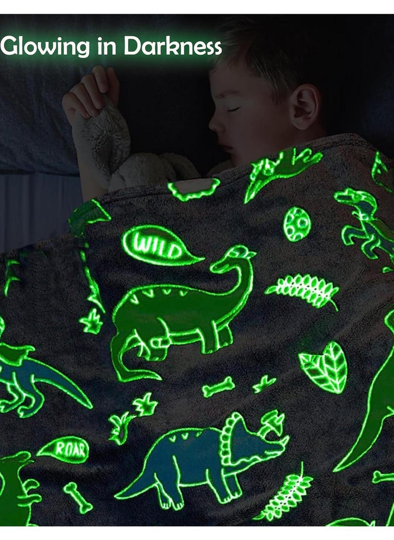 Glow in The Dark Blanket Personalized Blanket For Kids,50x60inch Throw Blankets Super Cozy Plush Soft Fleece Blanket for Girls Boys Birthday Gifts