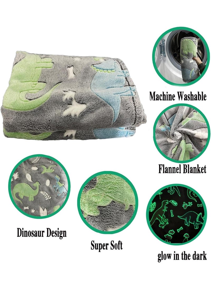 Glow in The Dark Blanket Personalized Blanket For Kids,50x60inch Throw Blankets Super Cozy Plush Soft Fleece Blanket for Girls Boys Birthday Gifts