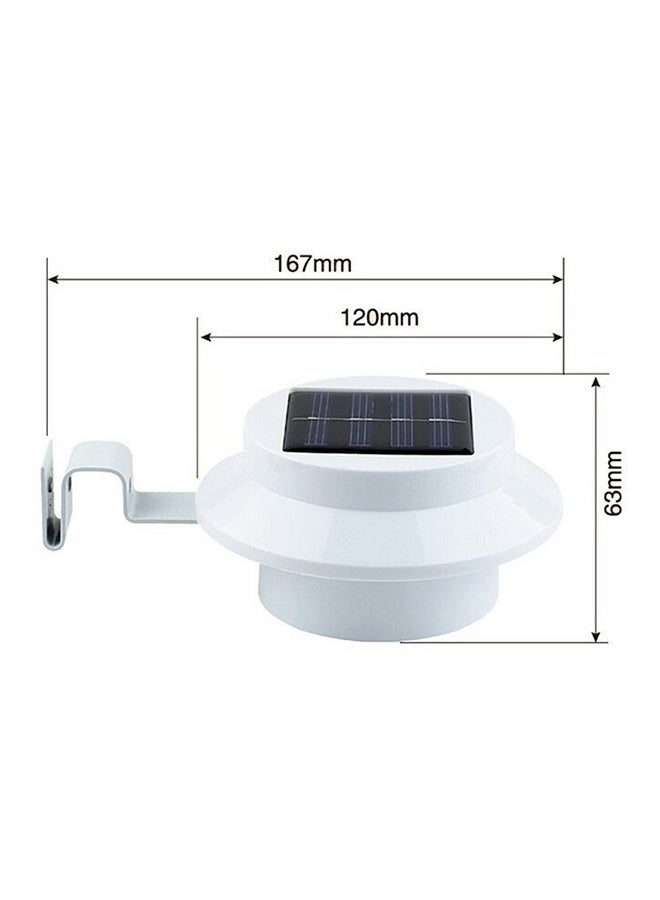 Solar Light Sensor LEDs Waterproof LED Outdoor Light White 6x13centimeter