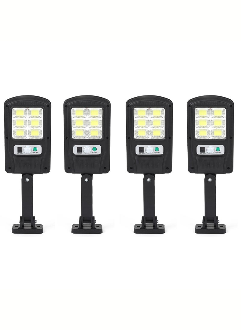 Solar Light Outdoor, Ip65 Motion Sensor Led Security Solar hanging lights with Remote Control, 3 Lighting Modes Wireless Solar Lights Parking Garden Street Yard Deck | 120LED 4 Pieces