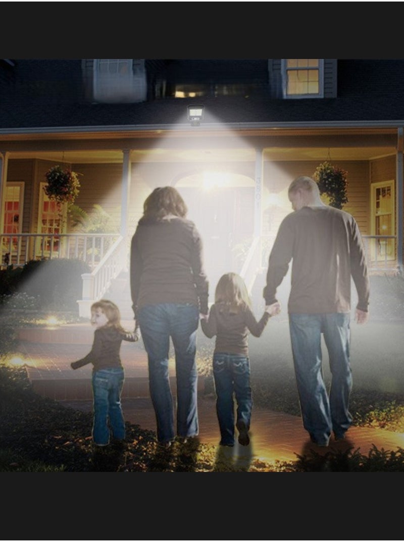 Solar Light Outdoor, Ip65 Motion Sensor Led Security Solar hanging lights with Remote Control, 3 Lighting Modes Wireless Solar Lights Parking Garden Street Yard Deck | 120LED 4 Pieces